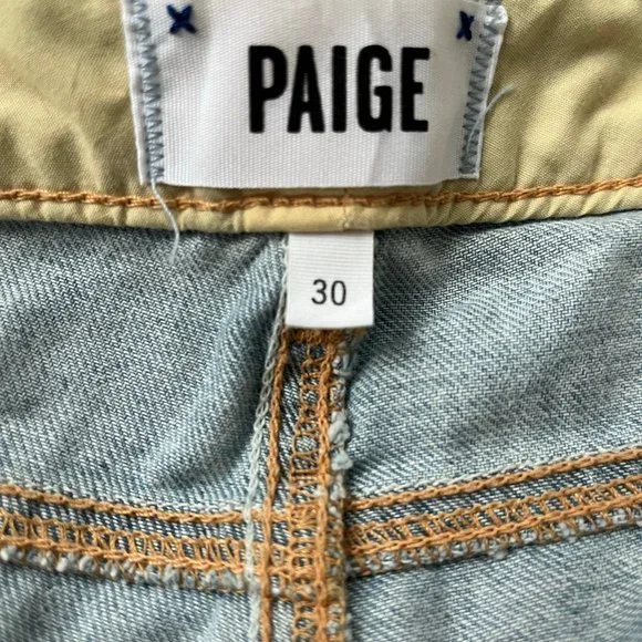NWT Paige Jimmy Jimmy Crop Light Wash Jeans Size 30 - Picture 11 of 12